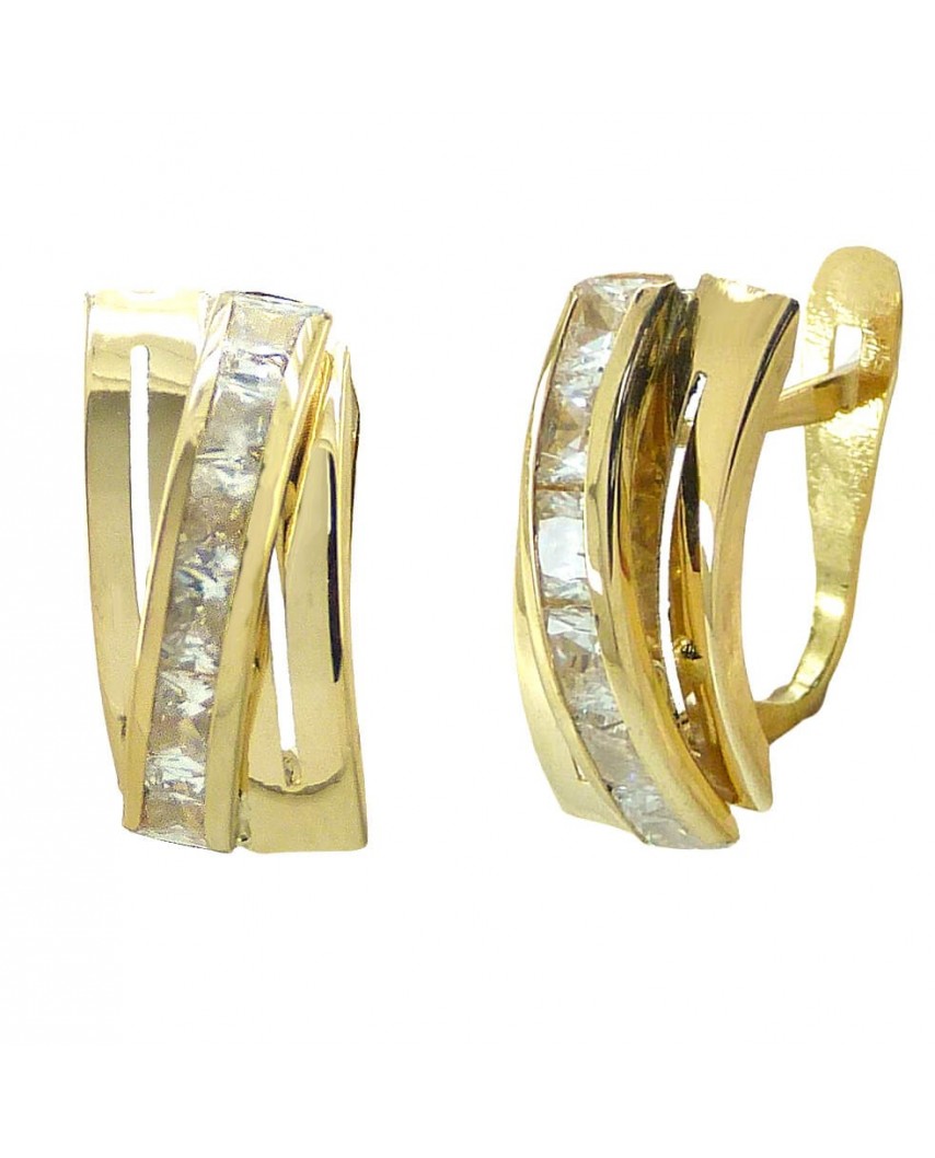 PENDIENTES BANDAS Y CIRCONITAS CARRE.CATALAN.