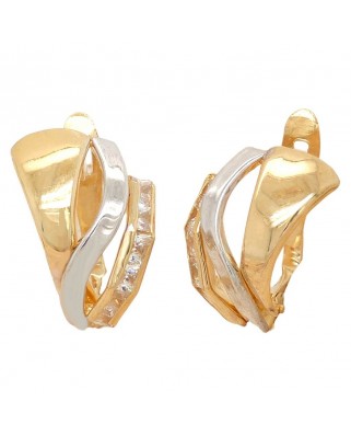 PENDIENTES BANDAS Y CIRCONITAS CARRÉ.CATALAN