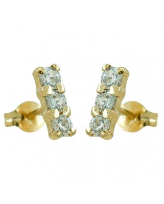 PENDIENTES BARRA CIRCONITA 8x3MM.PRESION.