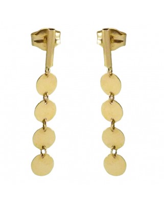 PENDIENTES BARRA Y CIRCULOS.25MM.PRESION