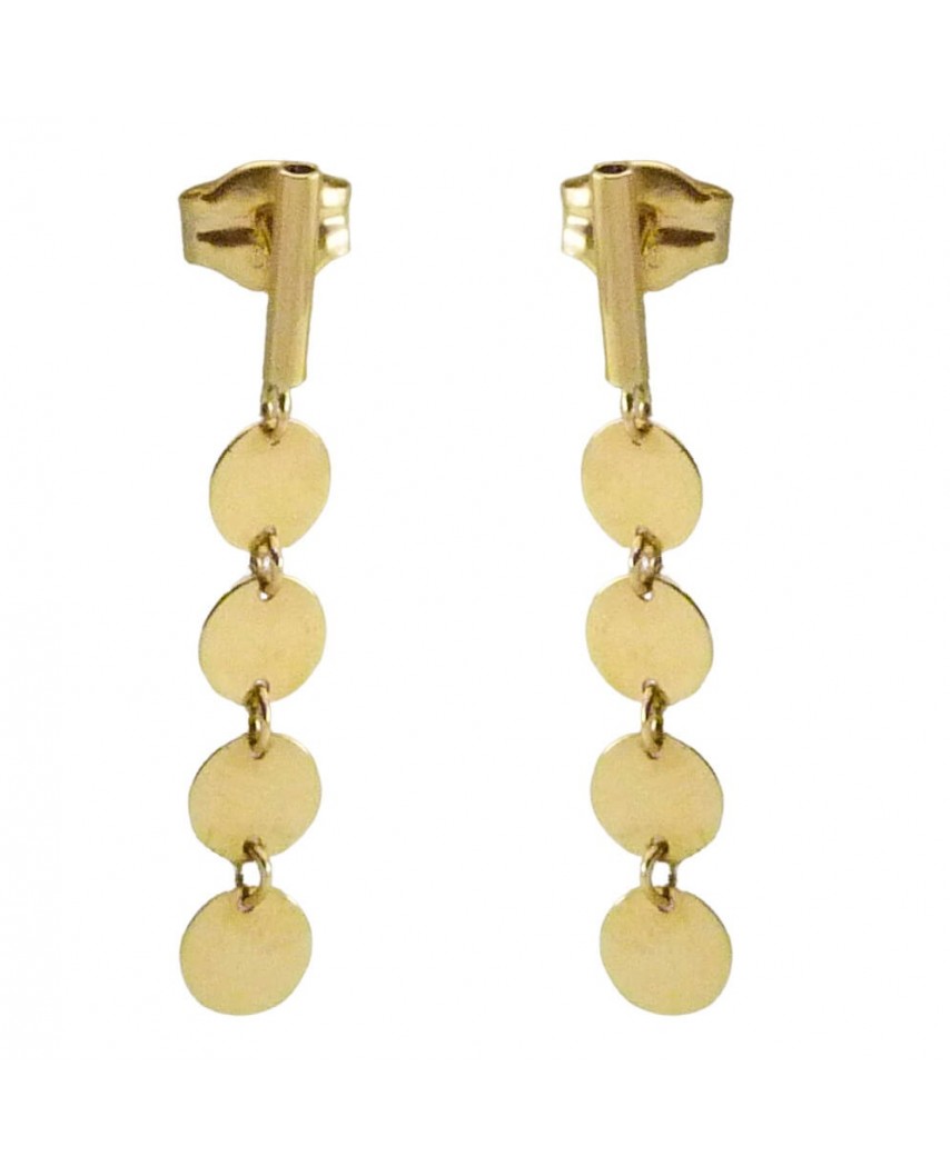 PENDIENTES BARRA Y CIRCULOS.25MM.PRESION