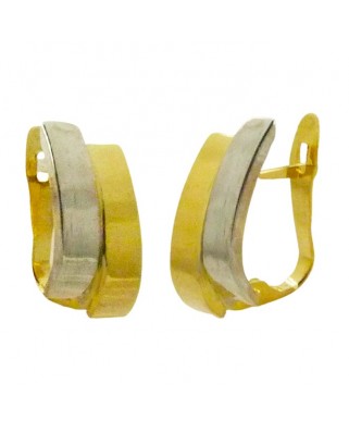 PENDIENTES BICOLOR BANDAS .CATALAN.