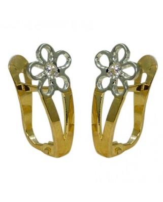 PENDIENTES BICOLOR COMUNION MARGARITA.CATALAN