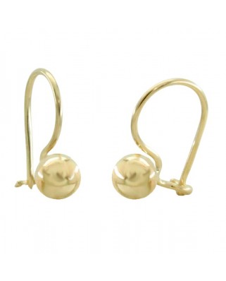 PENDIENTES BOLA 4MM Y CIERRE HIPPIE.