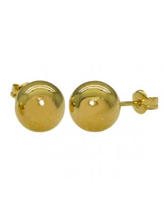 PENDIENTES BOLA LISA 7MM.PRESION