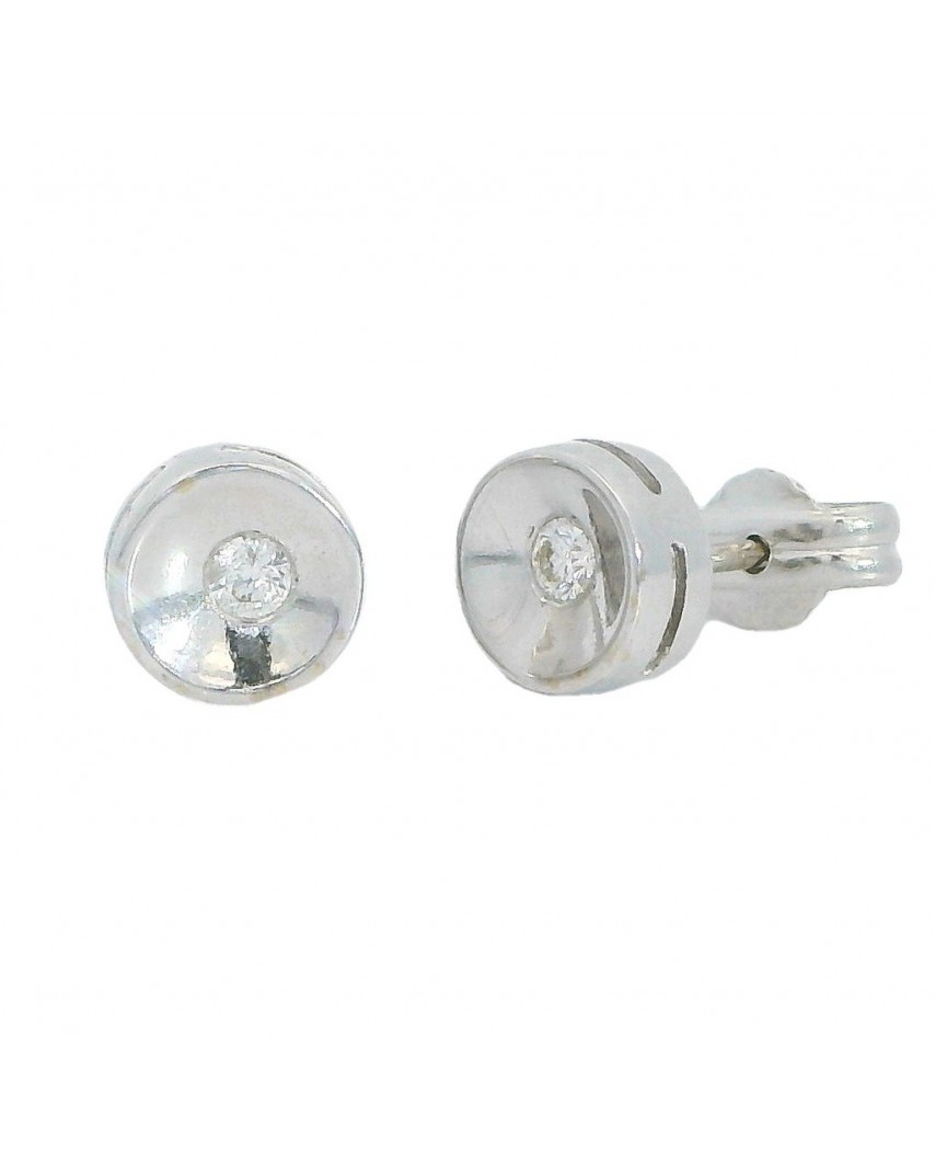 PENDIENTES BRILLANTE CHATON 2.50MM VS-H 0.12CT TW