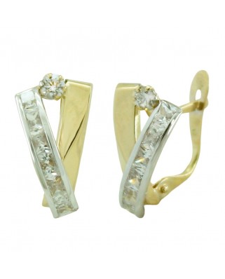 PENDIENTES CARRIL Y BANDA BICOLOR.