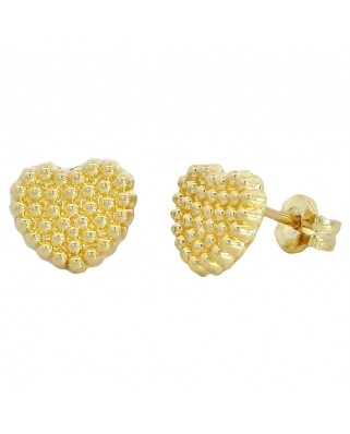 PENDIENTES CORAZON BOLAS.7MM