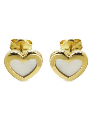 PENDIENTES CORAZON NACAR.8MM.PRESION