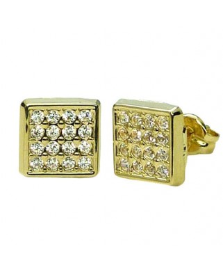 PENDIENTES CUADRADOS CIRCONITAS 7X7MM.