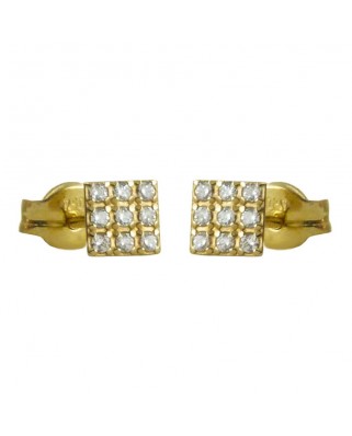 PENDIENTES CUADRADOS CON CIRCONITAS. PRESION