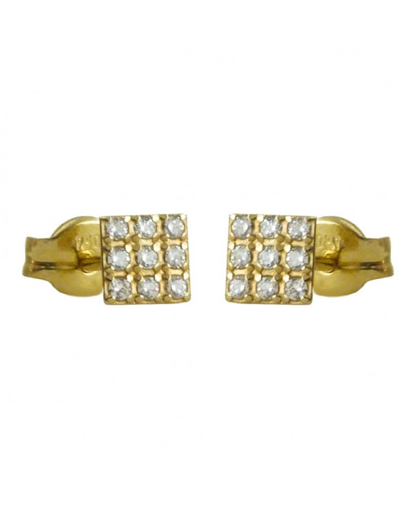 PENDIENTES CUADRADOS CON CIRCONITAS. PRESION