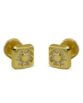 PENDIENTES CUADRADS 5.5 MM.TORNILLO
