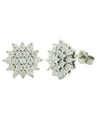 PENDIENTES CUAJO BRILLANTES 38/0.095 0.125 CT TW H-SI