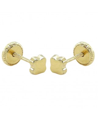 PENDIENTES CUATREBOL LISO.4.5MM.TORNILLO