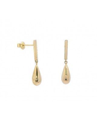 PENDIENTES DOBLE TUBO PERA 20MM PRESION