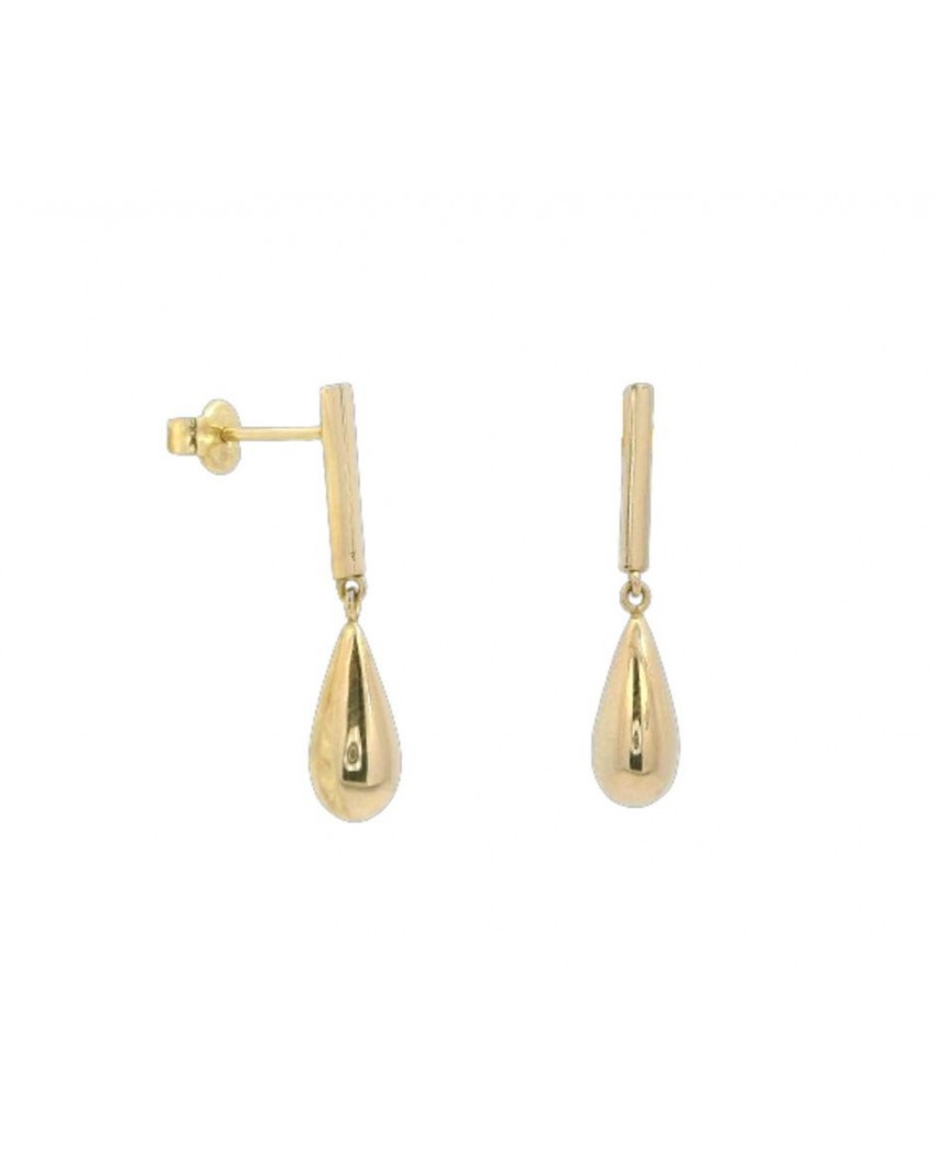 PENDIENTES DOBLE TUBO PERA 20MM PRESION