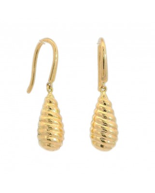 PENDIENTES GALLON PERA CON CIERRE  GANCHO 26x6MM