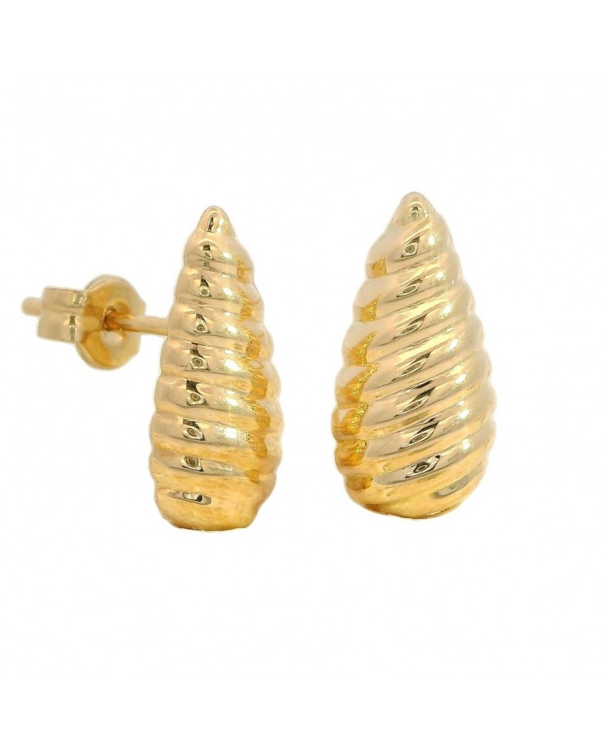 PENDIENTES GALLON PERA CON ESPALDA 13x6MM PRESION