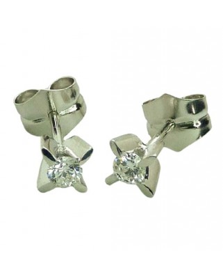 PENDIENTES GARRA CUCHILLA BRILLANTES 3'5MM 0.34 CT TW VS-H.