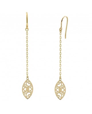 PENDIENTES LARGOS CALADOS CIERRE HIPPIE.45MM.