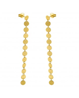 PENDIENTES LARGOS CIRCULOS .50MM.PRESION.