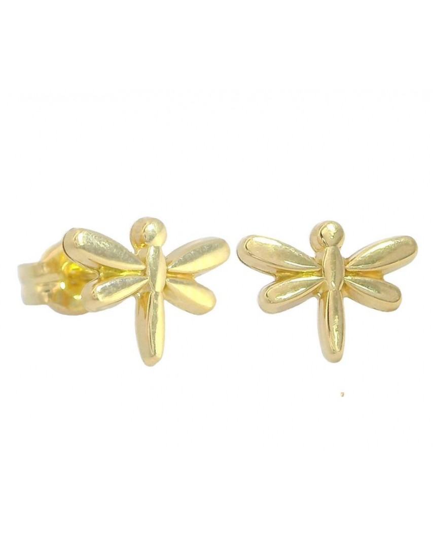 PENDIENTES LIBÉLULA 7x5MM.CIERRE PRESIÓN.