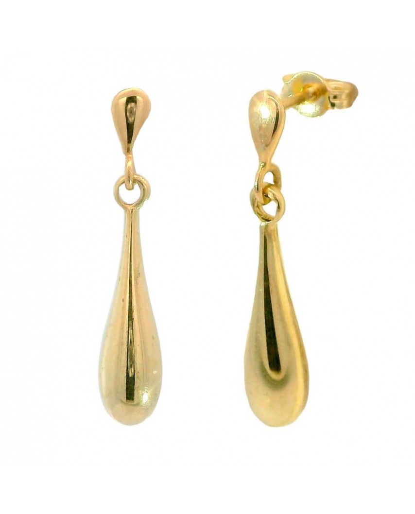 PENDIENTES LÁGRIMA CON PARTE ALTA 27MM PRESION