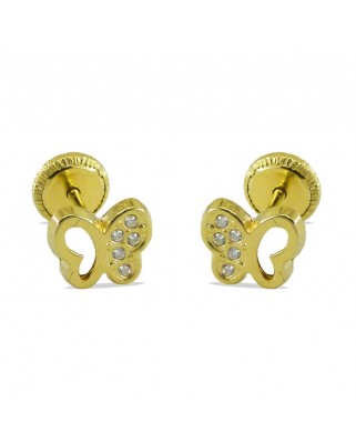 PENDIENTES MARIPOSA CIRCONITAS.5x7MM.