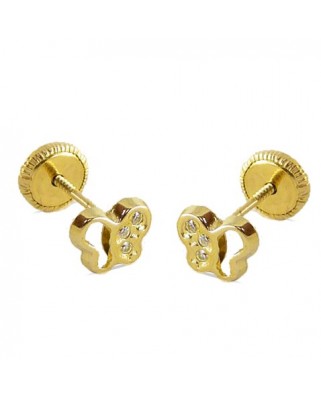 PENDIENTES MARIPOSA CON CIRCONITAS.5.5MM