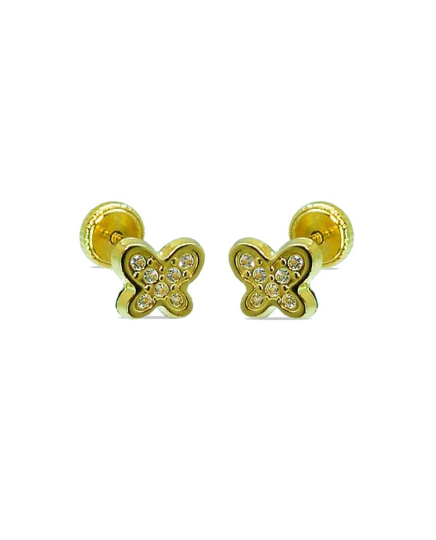 PENDIENTES MARIPOSA MICROENGASTE,6MM