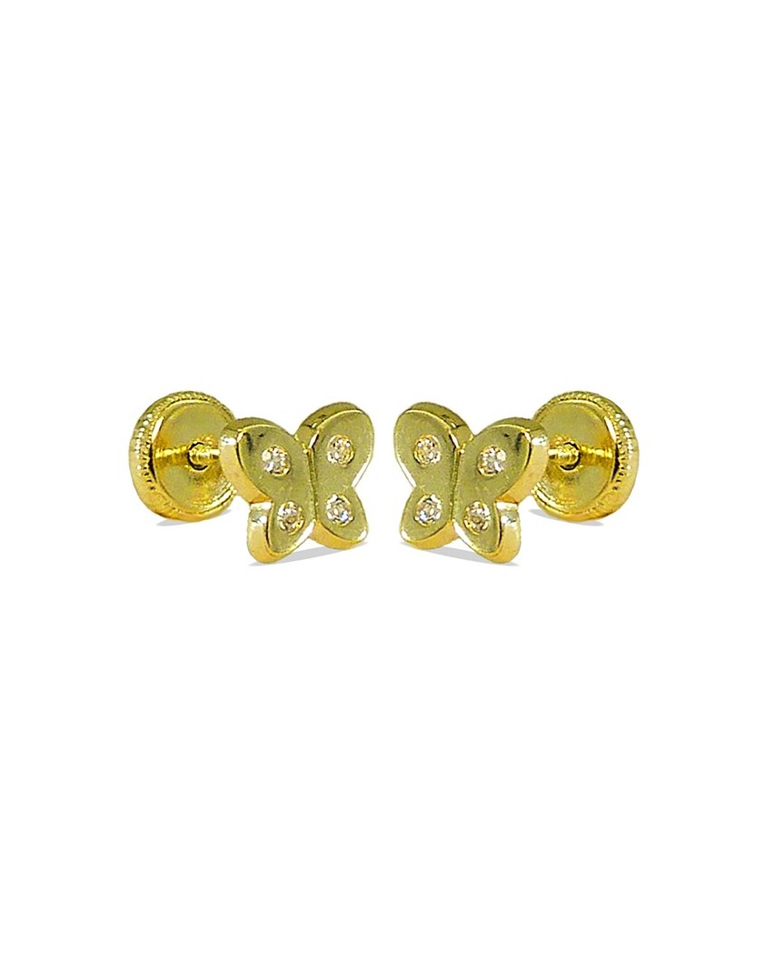 PENDIENTES MARIPOSA PIEDRAS 6x5MM