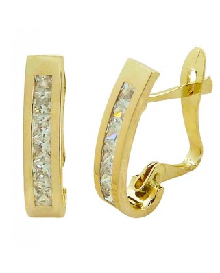 PENDIENTES MEDIO ARO 14x3.5 , CIRCONITA CATALAN