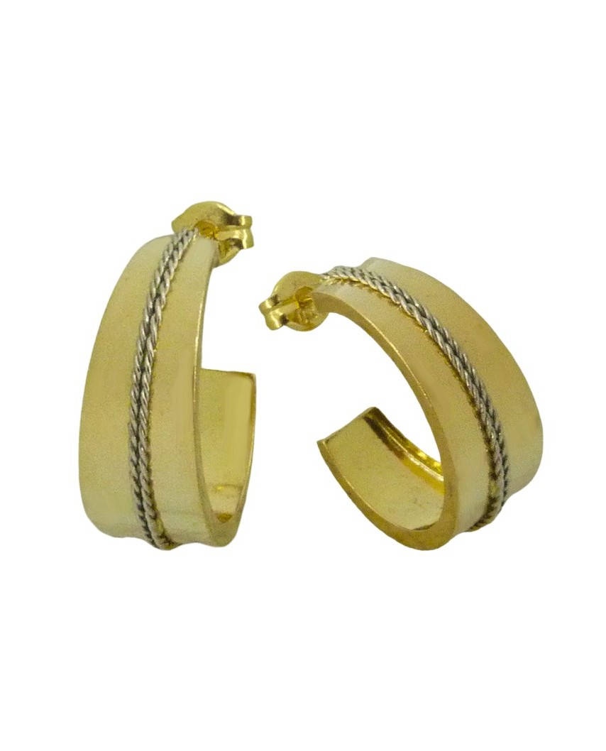 PENDIENTES MEDIO ARO 18MM  PRESIÓN