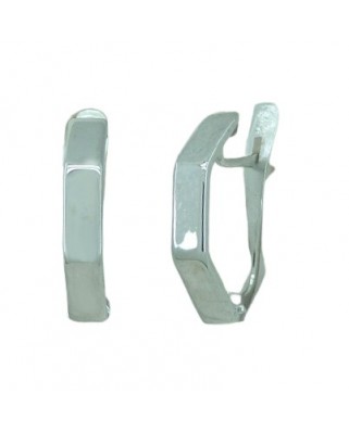 PENDIENTES ORO BLANCO Y CIERRE CATALAN.