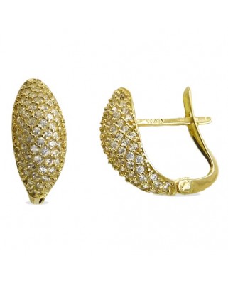 PENDIENTES PIEDRAS FORMA BICOLOR