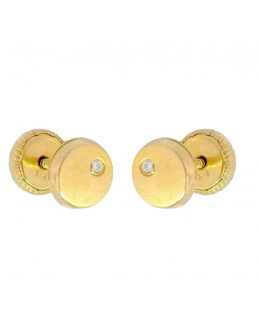 PENDIENTES REDONDOS 6MM BRILLANTES 0.04 CT TW