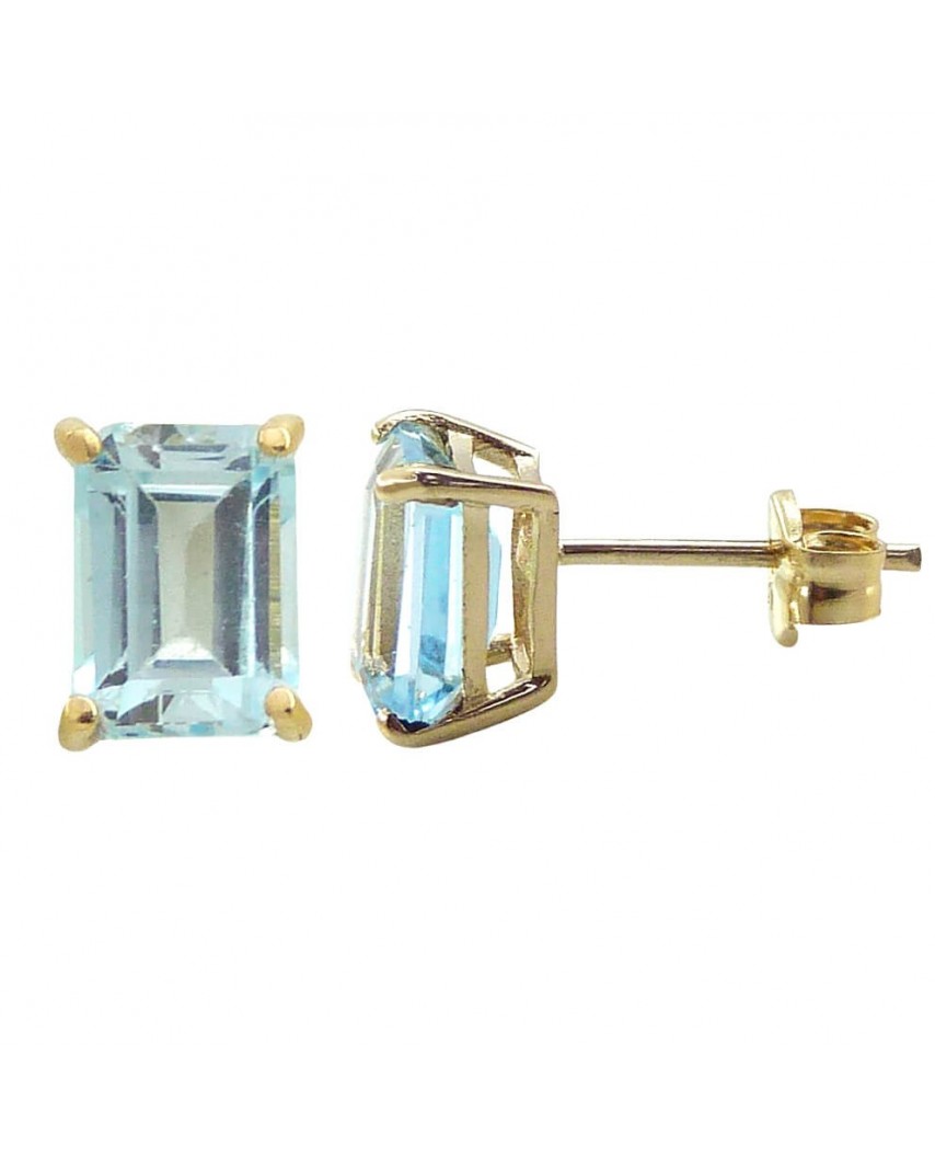 PENDIENTES SKYLBLUE 7x5MM.PRESION.