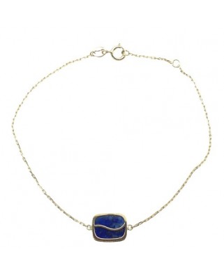 PULSERA ANTIC LAPISLAZULI 17CM DOBLE REASA