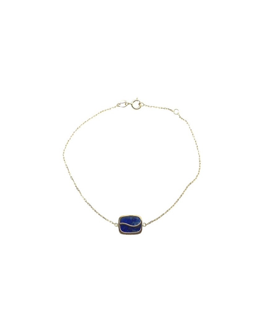 PULSERA ANTIC LAPISLAZULI 17CM DOBLE REASA