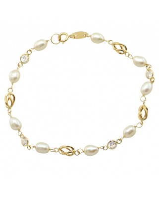 PULSERA COMUNION JAULA PERLA CIRCONITA S/CHAPA