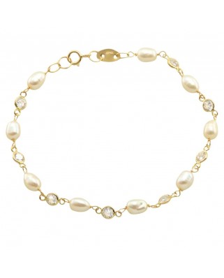 PULSERA COMUNION PERLA CINCONITA PERLA S/CHAPA