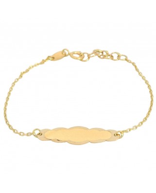PULSERA ESCLAVA TALLADA BEBE 13.5MM