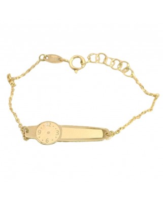 PULSERA ESCLAVA TALLADA BEBE 13.5MM