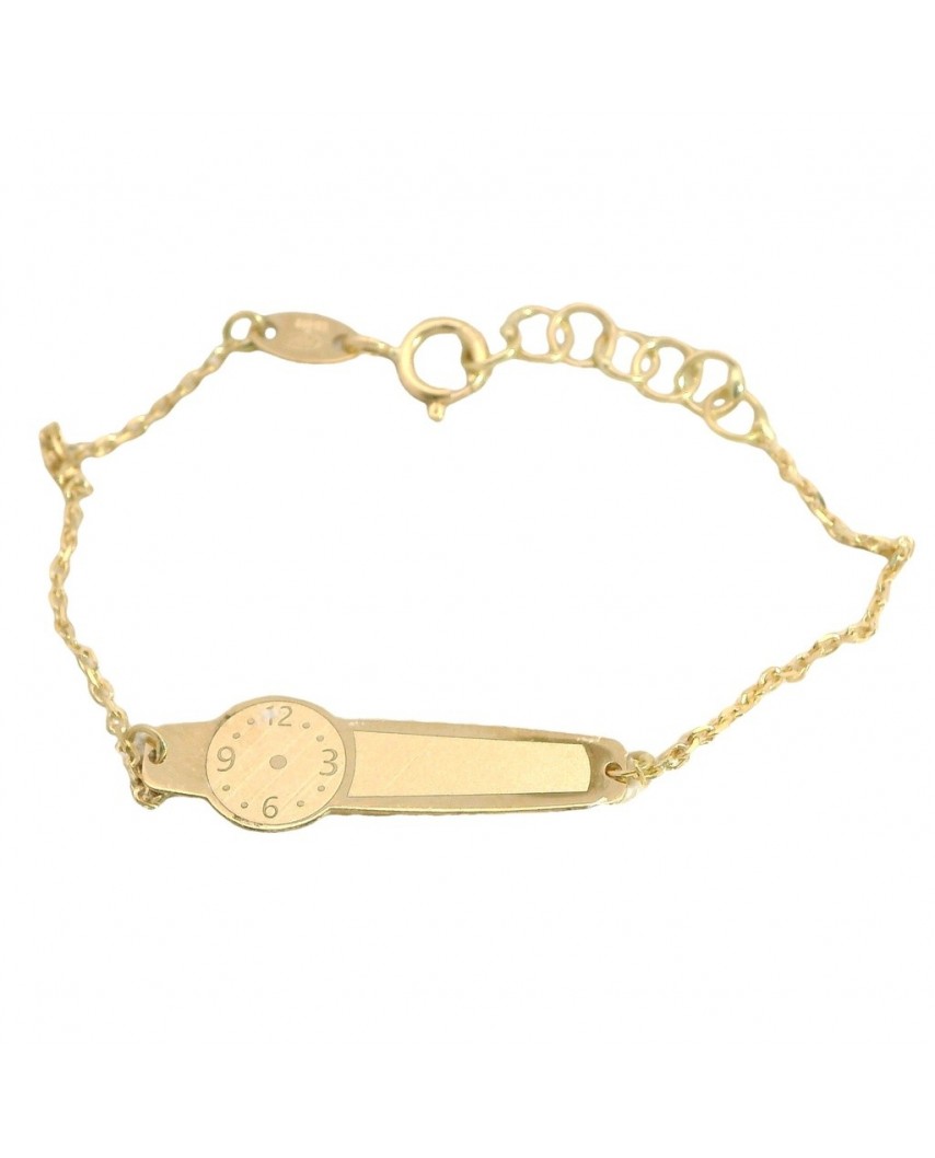 PULSERA ESCLAVA TALLADA BEBE 13.5MM
