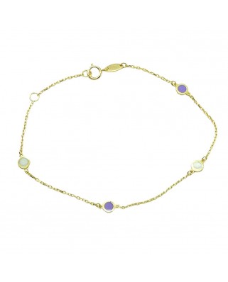 PULSERA REDONDO ESMALTE A 18CM