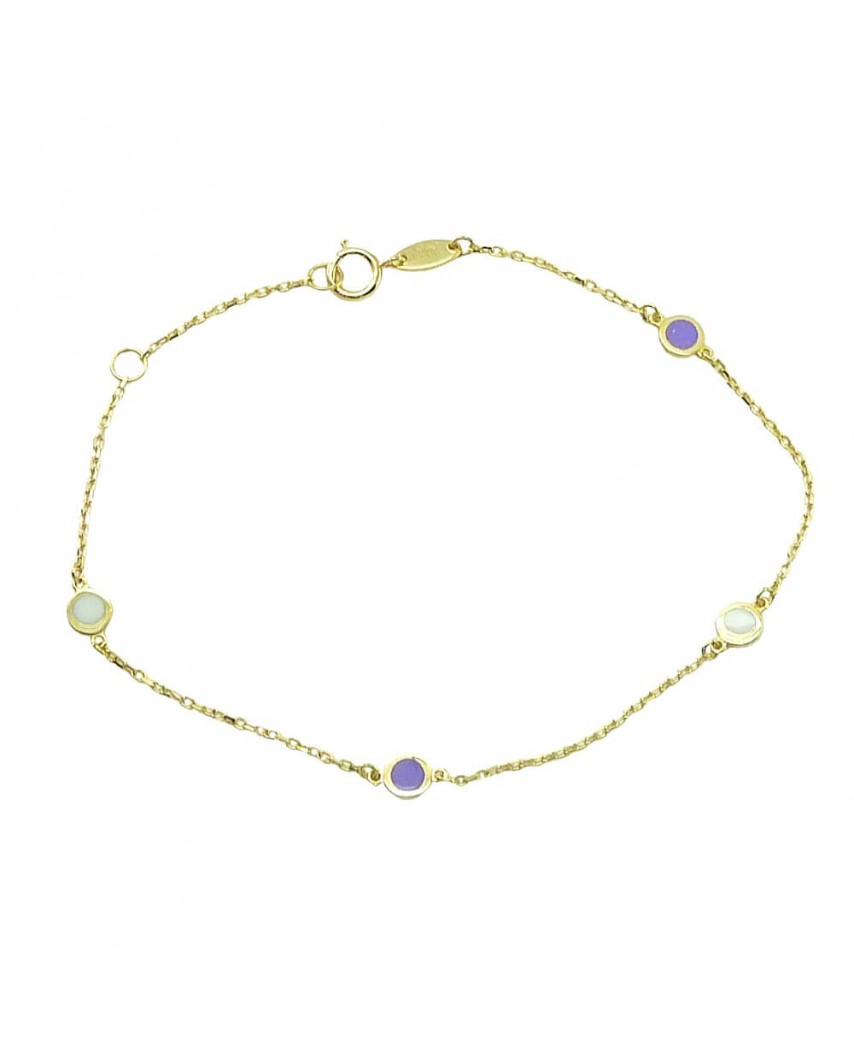 PULSERA REDONDO ESMALTE A 18CM
