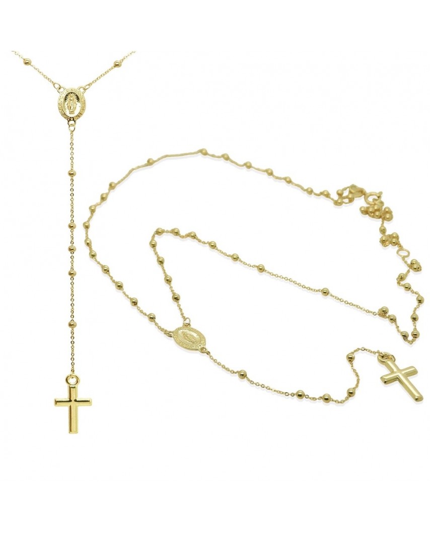 ROSARIO 45CM CON CRUZ 15*8MM