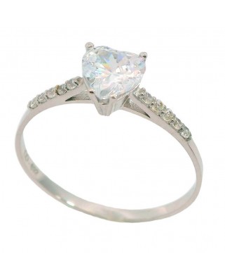 SOLITARIO CORAZON  4 GARRAS  PIEDRAS EN BRAZO