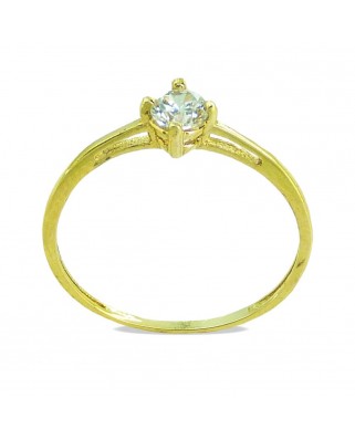 SOLITARIO ORO AMARILLO CON CIRCONITA.